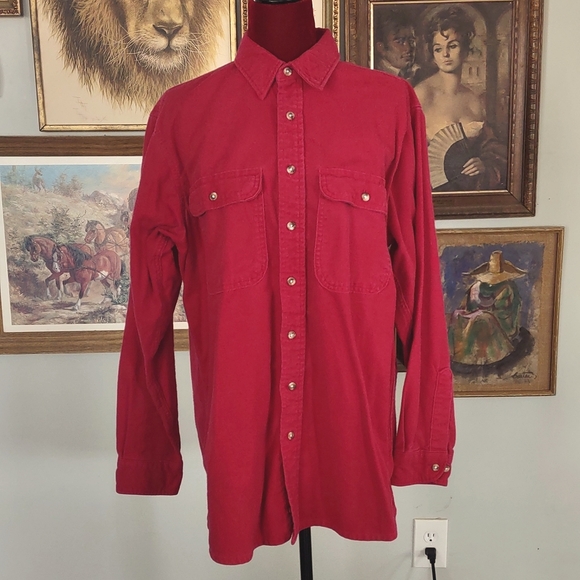 Fieldmaster Other - Fieldmaster Red Button Down Shirt Tall Large